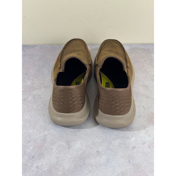 Skechers Parson Oswin Slip-Ins - Desert - Brown - Leather - Men’s 10 - Picture 3 of 10